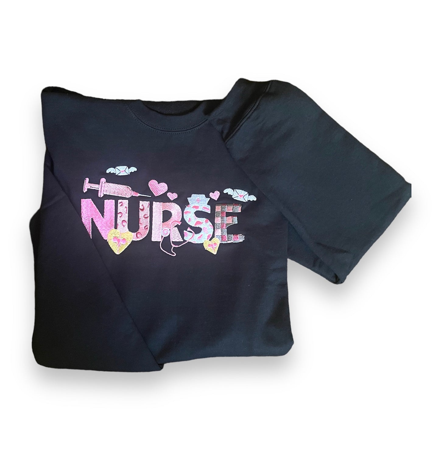 Nurse Life” Embroidered Sweatshirt – Cozy and Stylish Tribute to Nurses