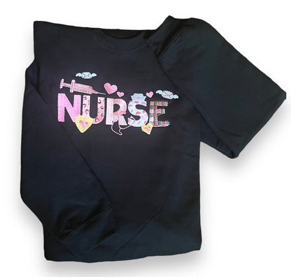 Nurse Life” Embroidered Sweatshirt – Cozy and Stylish Tribute to Nurses