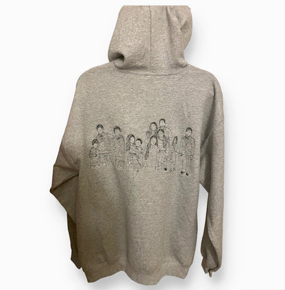 Family Keepsake” Custom Embroidered Sweatshirt – Personalize with 6 to 12 Figures (Back)