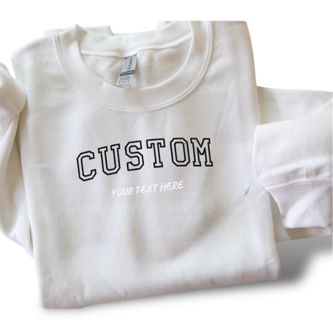 Custom Embroidered Sweater: Personalize with Your Own Text