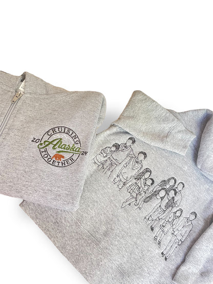 Custom Embroidered Sweatshirt – Personalize with 6 to 12 Figures